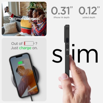 Husa Iphone 14 Spigen - Ultra Hybrid , Matte Black - Img 7