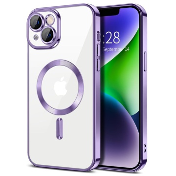 Husa Iphone 14 Techsuit - Luxury Crystal MagSafe, Violet - Img 1
