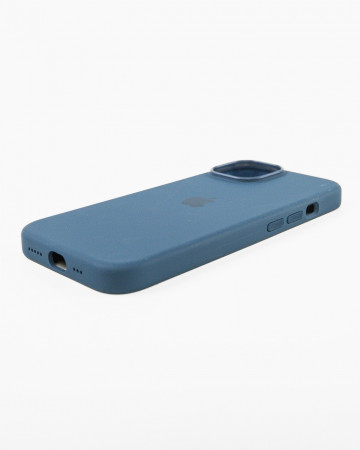 Husa Iphone 15 din silicon Blue MagSafe - Img 2