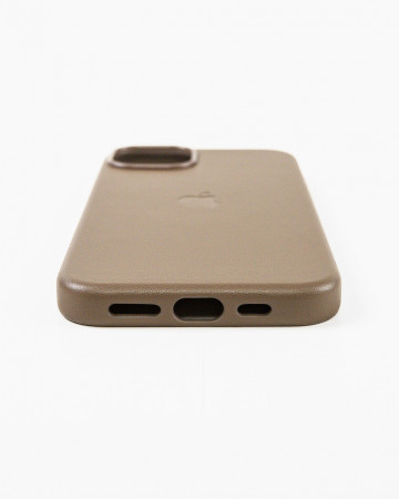 Husa Iphone 15 Plus din piele naturala Maro MagSafe - Img 3