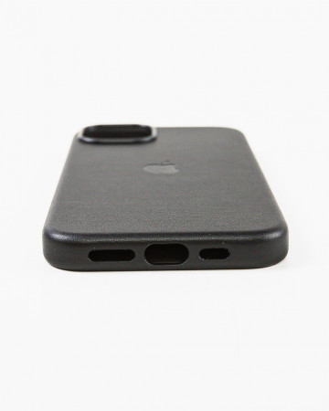 Husa Iphone 15 Plus din piele naturala Neagra MagSafe - Img 3