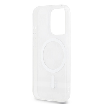 Husa iPhone 15 Pro - DKNY IML Checkered Mono Pattern & Printed Stripes MagSafe (DKHMP15LHCPTSE) - Beige - Img 5