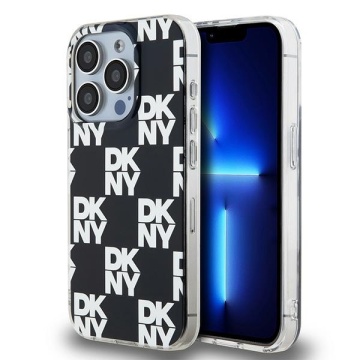 Husa iPhone 15 Pro Max - DKNY IML Checkered Mono Pattern (DKHCP15XHDLCEK) - Black - Img 1