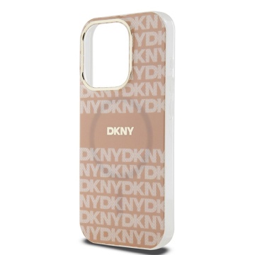Husa iPhone 15 Pro Max - DKNY IML Mono & Stripe MagSafe (DKHMP15XHRHSEP) - Pink - Img 4