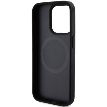 Husa iPhone 15 Pro Max - DKNY Leather Printed Pattern Metal Logo MagSafe (DKHMP15XPSOSPK) - Black - Img 5