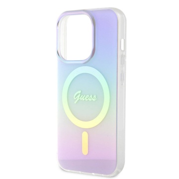 Husa iPhone 15 Pro originala Guess IML Iridescent MagSafe GUHMP15LHITSU- Violet - Img 5