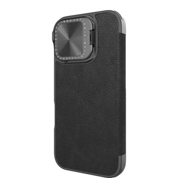 Husa iPhone 16 Nillkin Qin Prop Leather - Negru - Img 4