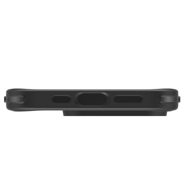 Husa MagSafe Classic Hybrid HaloLock - iPhone 15 Pro Max - Clear Frosted Black - Img 3