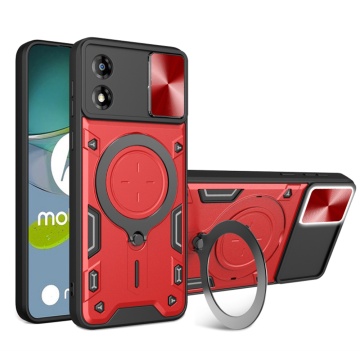 Husa Motorola Moto E13 Techsuit CamGuard Pro - Rosu - Img 1