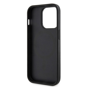 Husa originala Guess iPhone 15 Pro Hardcase 4G Printed Stripes MagSaf GUHMP15LP4RPSK- Negru - Img 5