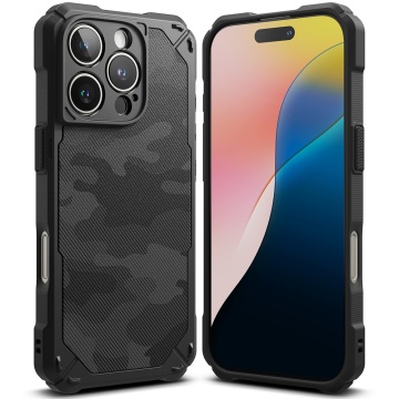 Husa pentru iPhone 16 Pro - Ringke Rugged Gear - Camo Black - Img 2