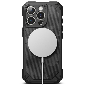 Husa pentru iPhone 16 Pro - Ringke Rugged Gear MagSafe - Camo Black - Img 2