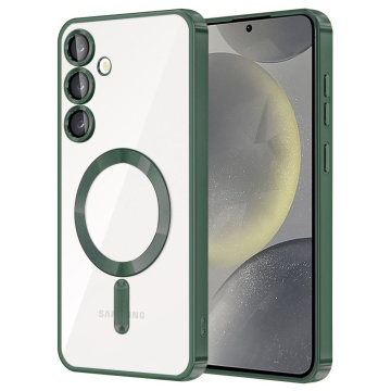 Husa premium Samsung Galaxy S24 Plus Techsuit Luxury Crystal MagSafe - Verde - Img 1