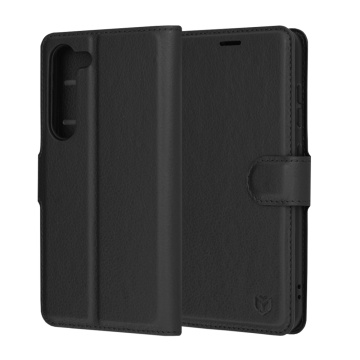 Husa Samsung Galaxy S23 Plus Techsuit Leather Folio, Black - Img 1