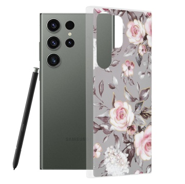 Husa Samsung Galaxy S23 Ultra Techsuit Marble, Bloom of Ruth Gray - Img 1