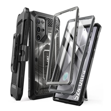 Husa Samsung Galaxy S24 Ultra Supcase Unicorn Beetle Pro, Black Ripple - Img 1