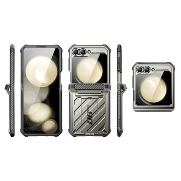 Husa Samsung Galaxy Z Flip6 Supcase Unicorn Beetle Pro - Gri - Img 5