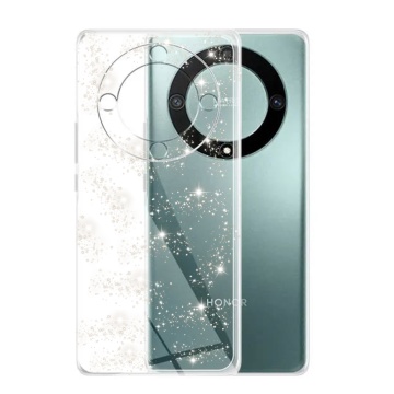 Husa sclipici Honor X9a Techsuit SparkleSkin - Transparent - Img 1