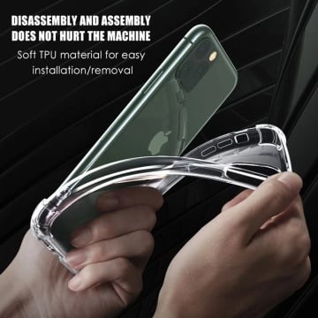 Husa Shockproof Clear Silicone - iPhone 14 Pro - Clear - Img 3