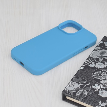 Husa Silicon iPhone 15 Pro Max, Albastru - Img 5