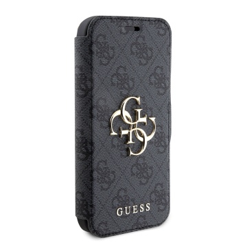 Husa tip carte iPhone 15 Pro Guess Book 4G GUBKP15L4GMGGR- Negru - Img 4