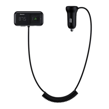 Incarcator + MP3 Playerauto Baseus S-16 (CCMT000201) - Bluetooth 5.0, 15W - negru - Img 2