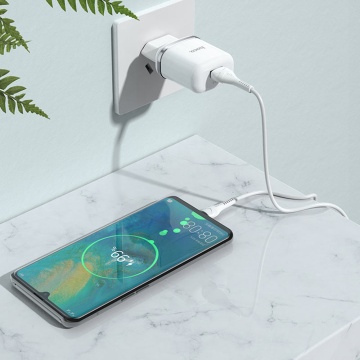 Incarcator priza Fast Charging USB 18W Hoco N3, negru - Img 7
