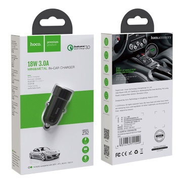 Incarcator telefon auto Hoco Z32, 18W, 3A, negru - Img 7