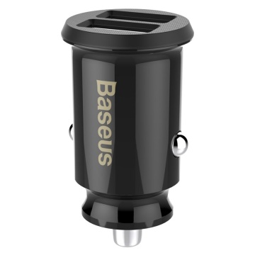 Incarcatorde masina Grain (CCALL-ML01) - USB dublu, iluminare de fundal LED, 5V, 3.1A - negru - Img 1