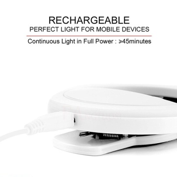 Lampa circulara selfie Ring Light telefon Techsuit, RL-01 - Alb - Img 5