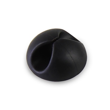 Organizator cabluri cu adeziv pentru birou Techsuit, negru - Img 3