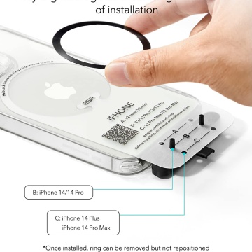 [Pachet 2x] Adaptor incarcare wireless pentru MagSafe ESR HaloLock - Negru/Argintiu - Img 5