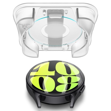 [Pachet 2x] Folie Samsung Galaxy Watch7 44mm Spigen Glas.tR EZ Fit - Transparent - Img 2