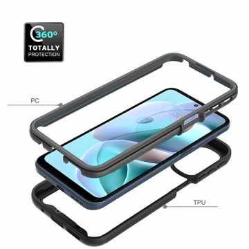 Pachet 360° Husa + folie Motorola Moto G51 5G Techsuit Defense - Negru - Img 5