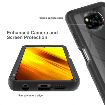 Pachet 360° Husa + folie Xiaomi Poco X3 Pro Techsuit Defense - Negru - Img 5