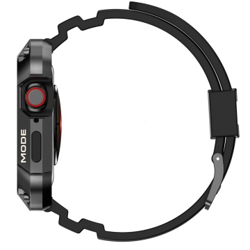 [Pachet] Husa + curea Apple Watch 7 / 8 / 9 (45mm) Lito Metal RuggedArmor, LS002 - Gri - Img 5