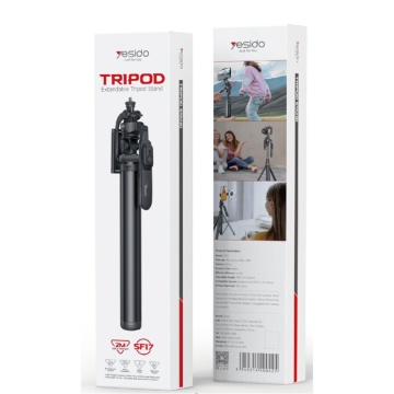 Selfie stick cu tripod si telecomanda, Bluetooth 5.0 Yesido SF17 - Negru - Img 6