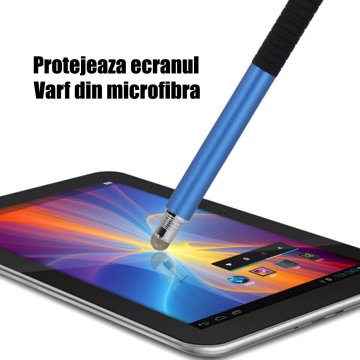 Stylus Pen Techsuit, 2in1 Universal, Android, iOS, JC02 - Albastru Deschis - Img 7