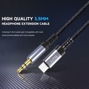 Adaptor audio Type-C la Jack 3.5mm Lito LA01 - Negru - Img 3