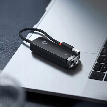 Adaptor Etherne la Type-C Baseus, 100Mbps, WKQX000202 - Alb - Img 3