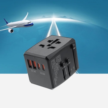 Adaptor priza EU la US, UK, AUS, PD20W, Techsuit, HHT904 - Alb - Img 7
