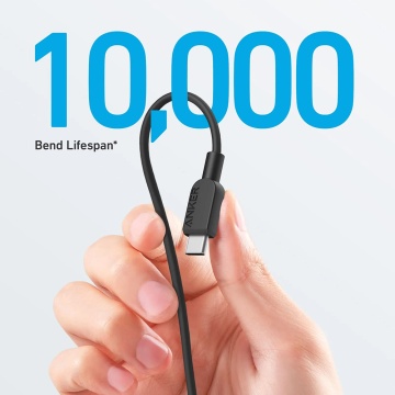 Cablu de date Anker 310 (A81D5H11) - Tip-C la Tip-C, 240 W, 0,9 m - Negru - Img 4