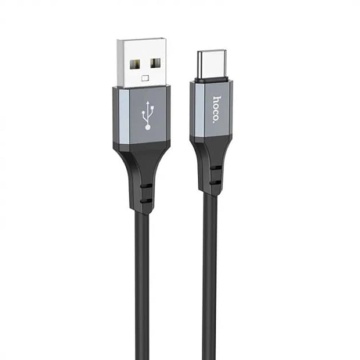 Cablu de date Hoco (X92) - USB la tip C, 3A, 3m - Negru - Img 1