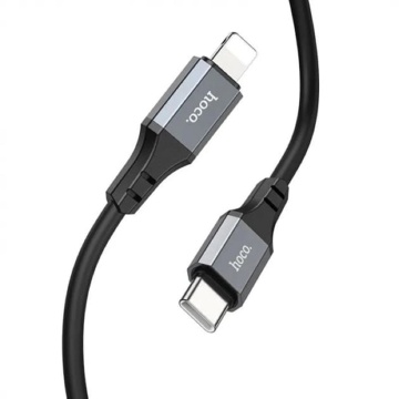 Cablu de date Type-C la Lightning, 20W, 3m Hoco X92, negru - Img 3