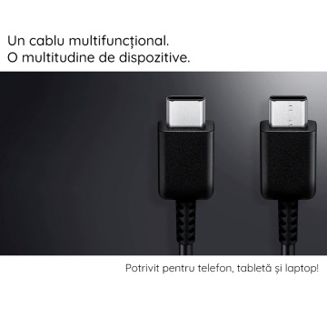 Cablu USB-C Fast Charge Samsung to USB-C, bulk, EP-DX310JBE -Negru - Img 4