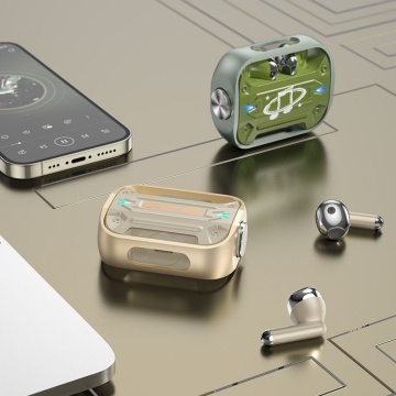 Casti Hoco wireless (EW55) - pentru jocuri, Bluetooth 5.3, True Wireless - Verde - Img 3
