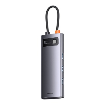 Docking station, hub tip C la 4xUSB, tip C Baseus, WKWG070013 - Gri - Img 6