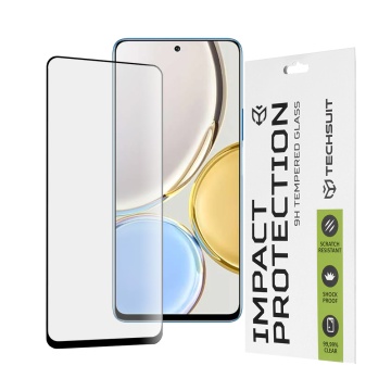 Folie pentru Honor Magic4 Lite - Techsuit 111D Full Cover / Full Glue Glass / 3D Curved Screen - Black - Img 1