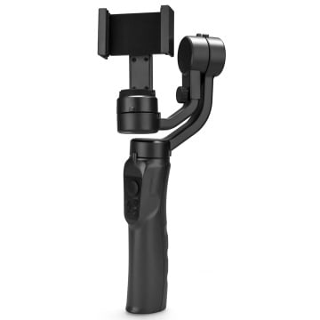 Gimbal stabilizator telefon cu face tracking Techsuit F6 - Negru - Img 1