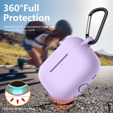 Husa Apple AirPods Pro Techsuit Silicone Case - Violet - Img 5